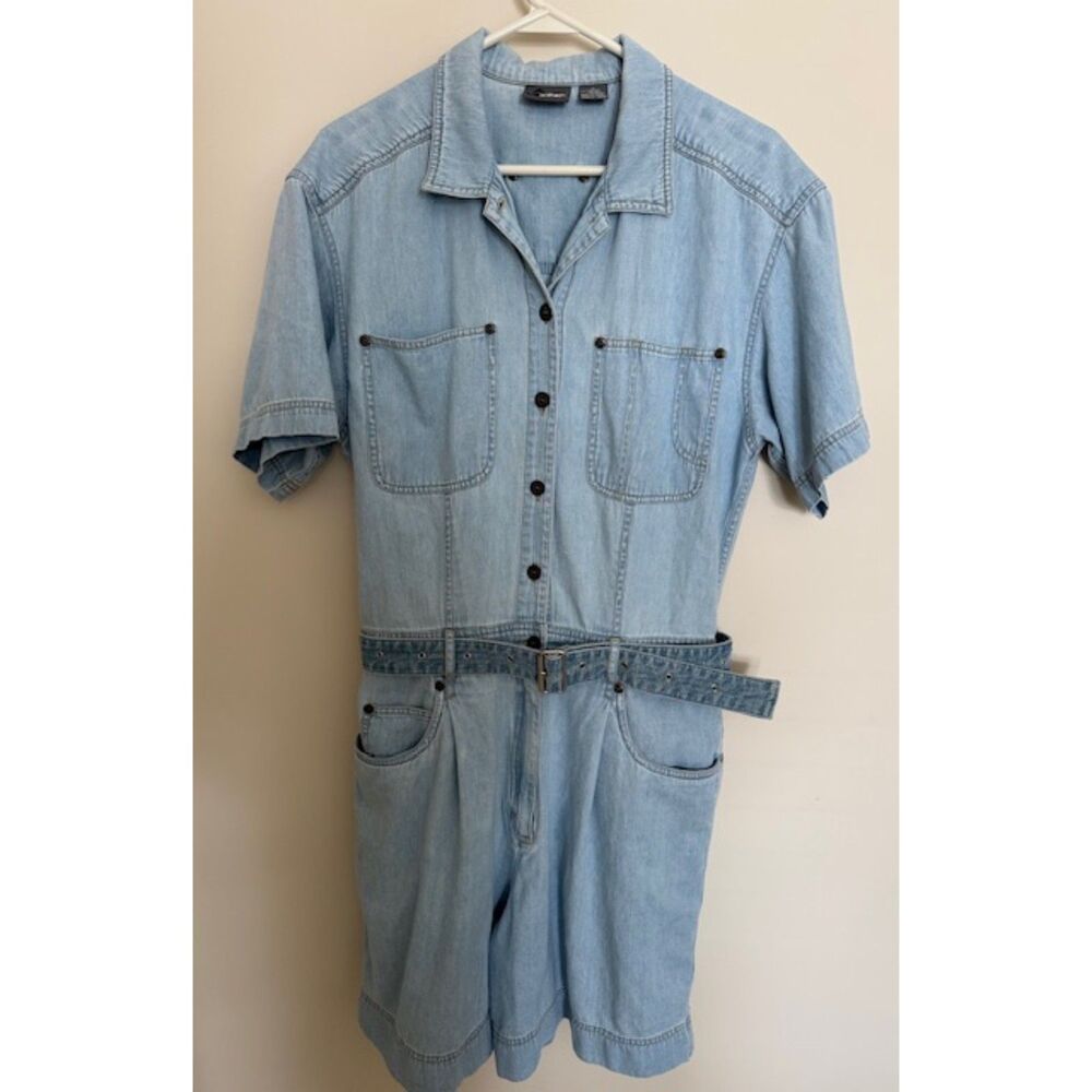 Blue denim romper by Lizwear division of Liz Claiborne - size 12
